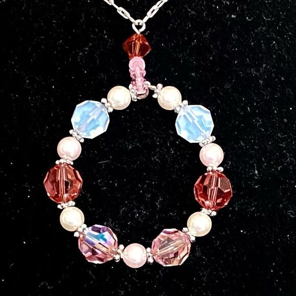BX# $ 1/2 PRICE $pecial  925 Silver & Crystal Necklace - Picture 1 of 10